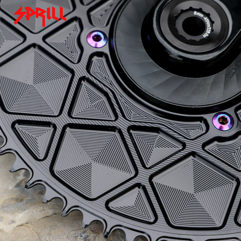 PASS QUEST X110BCD High strength AERO Texture Narrow Wide Chainring 54-66T