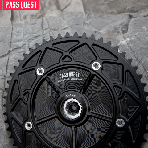 PASS QUEST 144 BCD 1/8" Fixie Single Speed BMX Track Chainring 42-70T