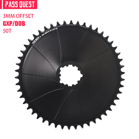 SRAM 3 Bolt (3mm offset) AERO GRAVEL/ROAD Narrow Wide Chainring 40-56T