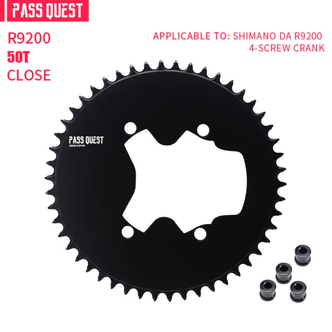 SHIMANO 110BCD R9200 R8100 R7100 (4-bolt AERO) Completely closed Round Narrow Wide Chainring