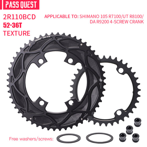 110BCD 2X R9200 R8100 R7100 Sprocket AERO Crankshaft set Road bike Gravel bike 11-12S