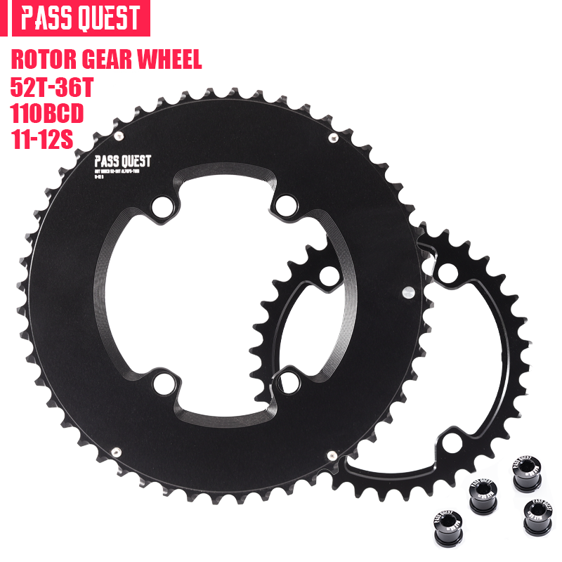 ROTOR 110BCD 2X Sprocket AERO crankshaft set Road bike Gravel bike