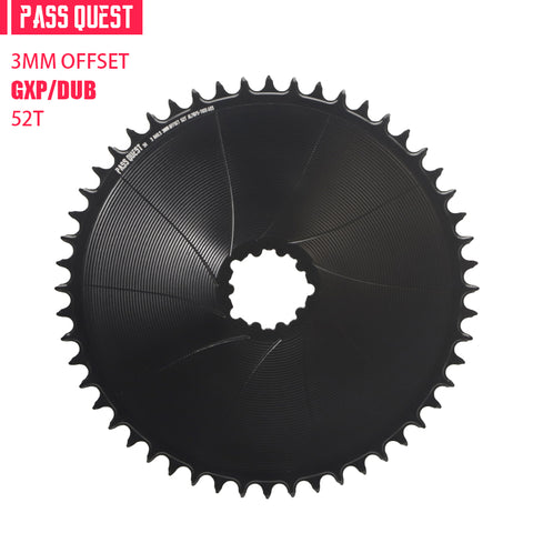 SRAM 3 Bolt (3mm offset) AERO GRAVEL/ROAD Narrow Wide Chainring 40-56T