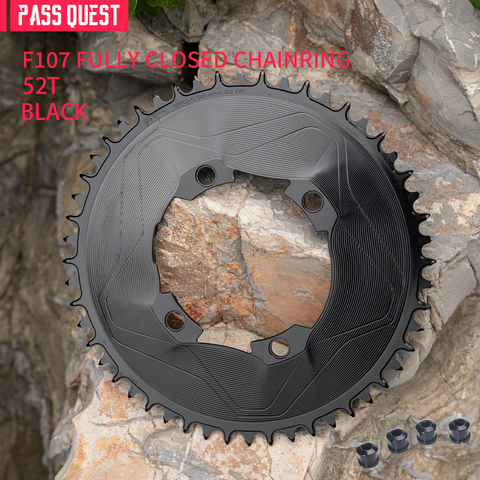 PASS QUEST SPRILL F107BCD 3mm offset AXS (4-bolt AERO) Round  Narrow Wide Chainring（副本）