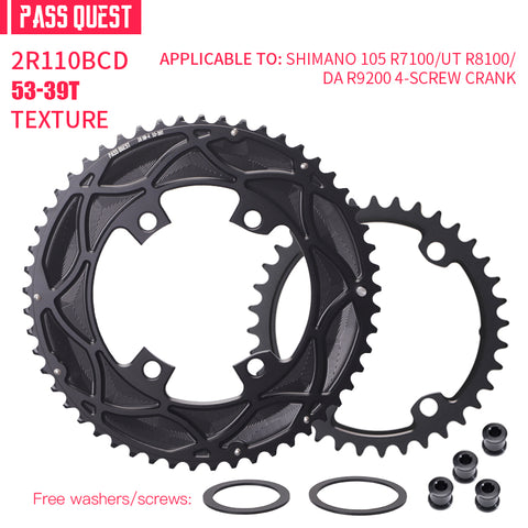 110BCD 2X R9200 R8100 R7100 Sprocket AERO Crankshaft set Road bike Gravel bike 11-12S