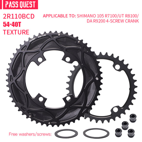 110BCD 2X R9200 R8100 R7100 Sprocket AERO Crankshaft set Road bike Gravel bike 11-12S