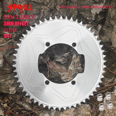 SRAM SRM 110BCD 3mm offset AERO Narrow Wide Chainring 46-58T