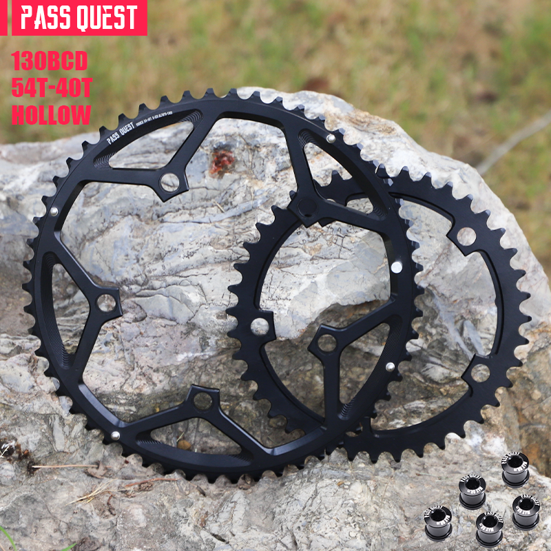 130BCD (5-bolt HOLLOW) 2X Sprocket Round Road Bike Foldable Bicycle 11-12 speed  Gravel bike