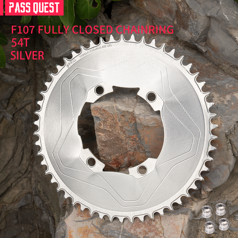 PASS QUEST SPRILL F107BCD 3mm offset AXS (4-bolt AERO) Round  Narrow Wide Chainring（副本）