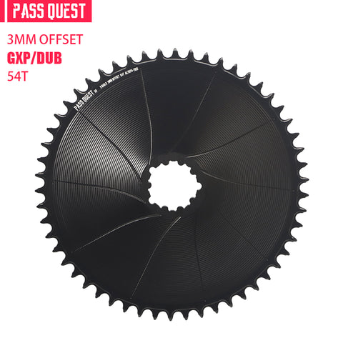 SRAM 3 Bolt (3mm offset) AERO GRAVEL/ROAD Narrow Wide Chainring 40-56T