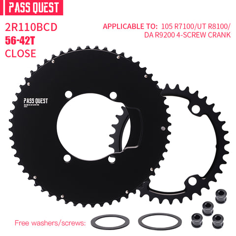 110BCD 2X R9200 R8100 R7100 Sprocket AERO Crankshaft set Road bike Gravel bike 11-12S