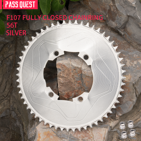 PASS QUEST SPRILL F107BCD 3mm offset AXS (4-bolt AERO) Round  Narrow Wide Chainring（副本）