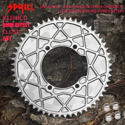 PASS QUEST X110BCD High strength AERO Texture Narrow Wide Chainring 54-66T