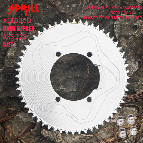 PASS QUEST X110BCD High strength AERO STAR Narrow Wide Chainring 56-66T