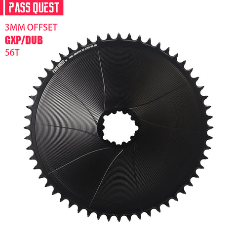 SRAM 3 Bolt (3mm offset) AERO GRAVEL/ROAD Narrow Wide Chainring 40-56T