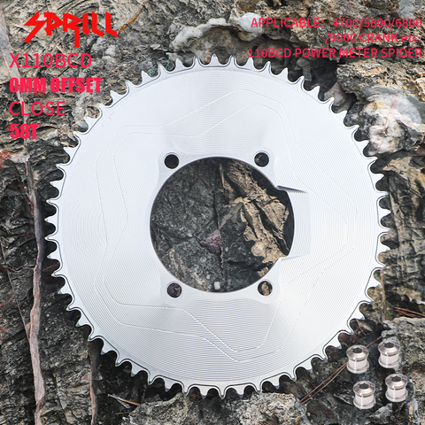 PASS QUEST X110BCD High strength AERO STAR Narrow Wide Chainring 56-66T