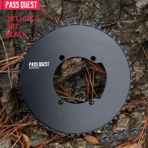 SHIMANO 110BCD Universal AERO Round Narrow Wide Chainring 44-60T