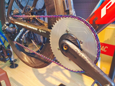 PASS QUEST SPRILL X110BCD 3mm offset AXS (4-bolt AERO) Round  Narrow Wide Chainring