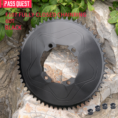 PASS QUEST SPRILL F107BCD 3mm offset AXS (4-bolt AERO) Round  Narrow Wide Chainring（副本）
