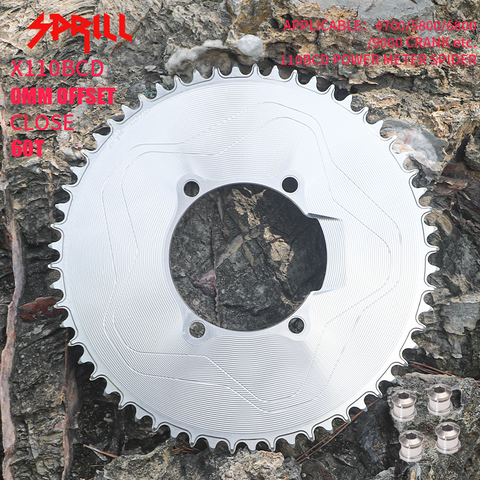 PASS QUEST X110BCD High strength AERO STAR Narrow Wide Chainring 56-66T
