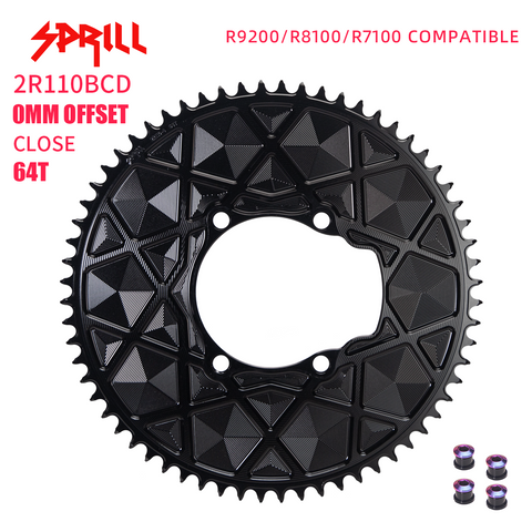 SHIMANO R9200 R8100 R7100 110BCD High strength AERO Narrow Wide Chainring 54-66T