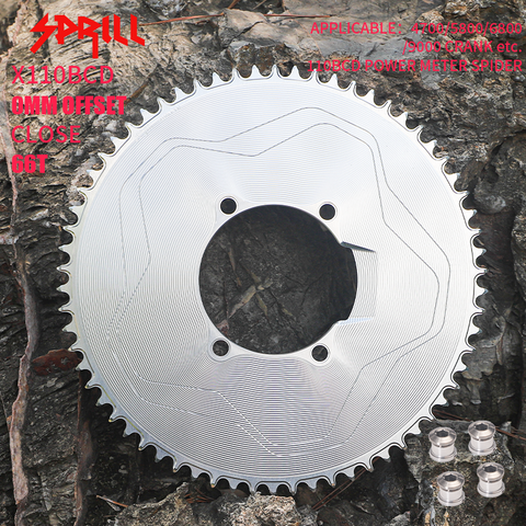 PASS QUEST X110BCD High strength AERO STAR Narrow Wide Chainring 56-66T