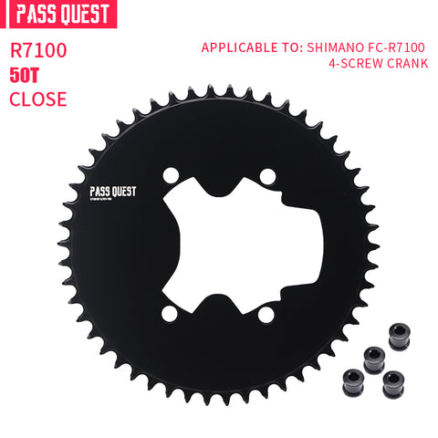 SHIMANO 110BCD R9200 R8100 R7100 (4-bolt AERO) Completely closed Round Narrow Wide Chainring