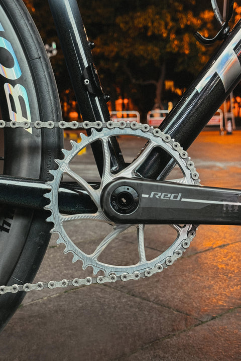 SRAM 8 Bolt (3mm offset) AXS Hollow Mountain XX SL Narrow Wide Chainring 28-38T