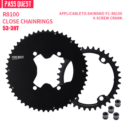 SHIMANO 110BCD R9200 R8100 2X Completely closed Round Road bike Gravel bike 11-12S