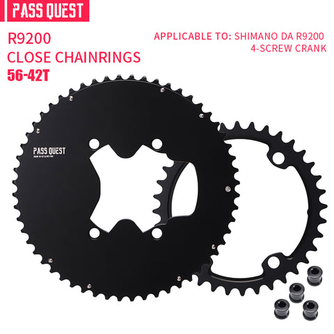 SHIMANO 110BCD R9200 R8100 2X Completely closed Round Road bike Gravel bike 11-12S