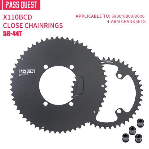 SHIMANO X110BCD 2X Sprocket AERO Road bike Gravel bike 11-12s