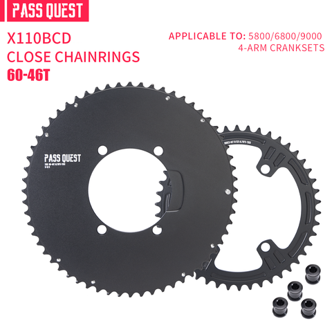 SHIMANO X110BCD 2X Sprocket AERO Road bike Gravel bike 11-12s
