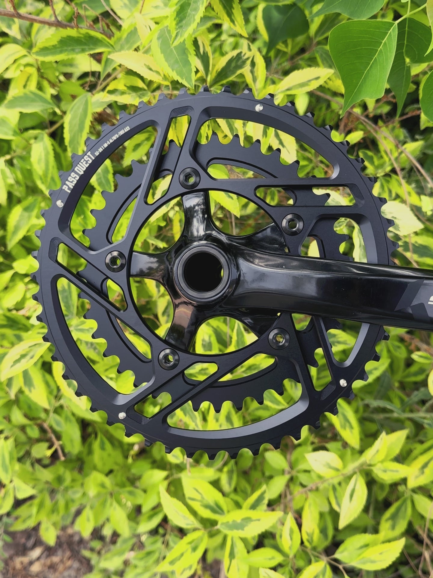 PASS QUEST 2X 110BCD (5-bolt Hollow) AXS Sprocket Road Bike 12 speed