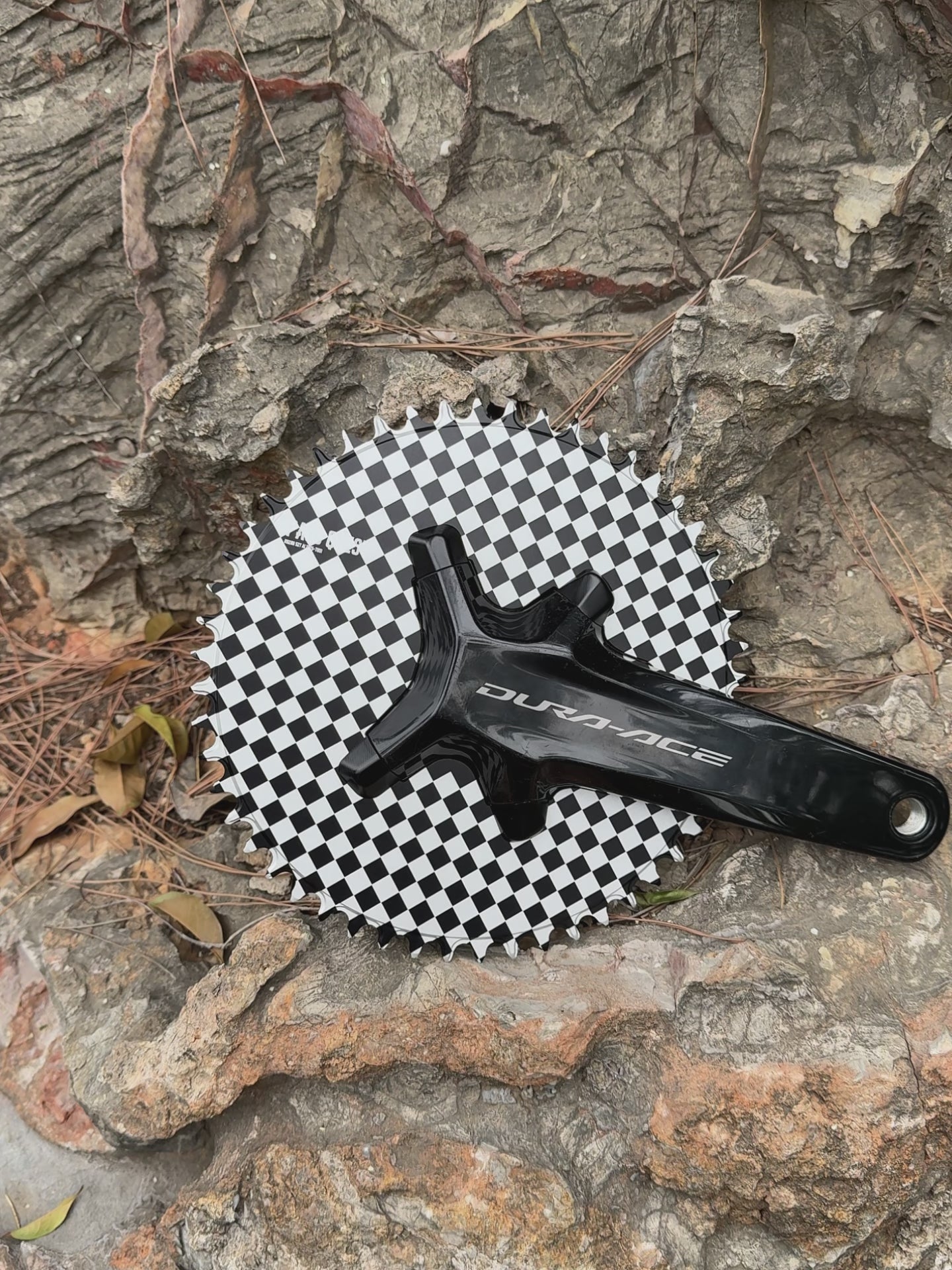 SHIMANO 1X 110BCD (4-bolt ) Checkerboard/Devil smiley Narrow Wide