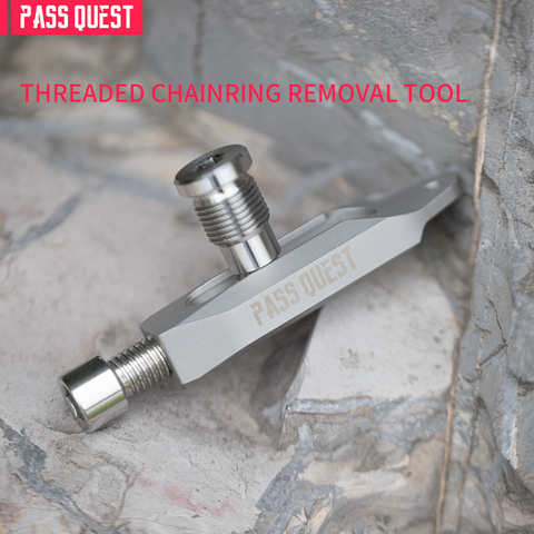 PASS QUEST Red Xplr Power Meter Chainring Disassembly tools