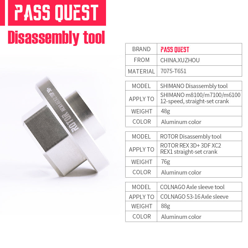 PASS QUEST shimano rotor colnago FSA Cannondale Direct mount chainring tool or bushing tool