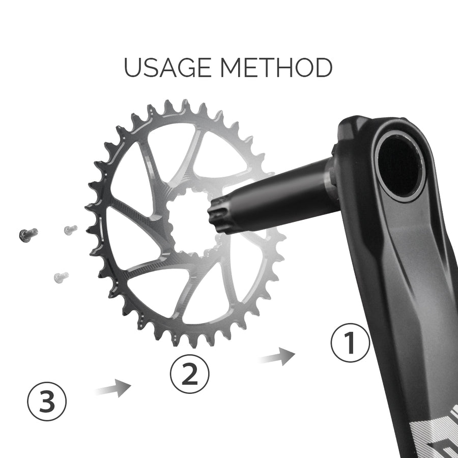 SRAM GXP/DUB (6mm offset) Round Narrow Wide Chainring