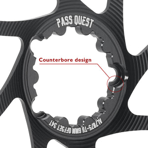 SRAM GXP/DUB (6mm offset) Round Narrow Wide Chainring