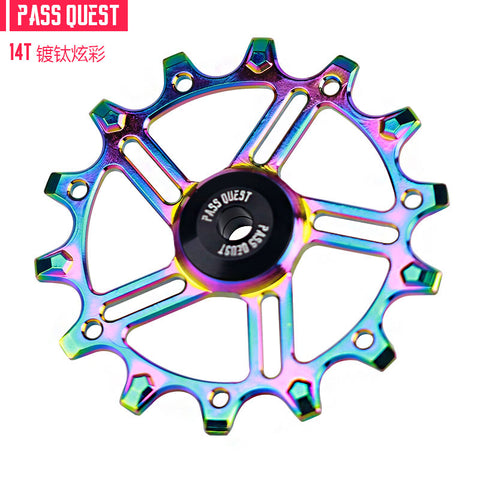 Bike Jockey Wheel Narrow Wide Tooth Derailleur Pulley Plastic Resin POM Gear Guide Roller Bike Derailleur