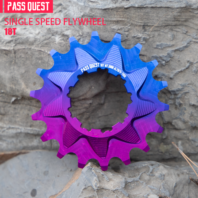 PASS QUEST Soil Slope Bicycle Singled Flywheel Modified Sstreet Climbing Bicycle Flywh Suitable For Shimano 8/9/10 Speed Chain