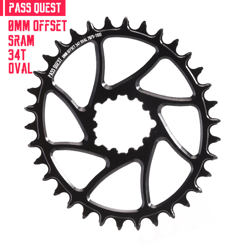 SRAM GXP/DUB (0mm offset) Oval Narrow Wide Chainring