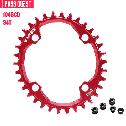 104BCD Oval Narrow Wide Chainring