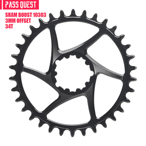 SRAM GXP/DUB BOOST (3mm offset) Round Narrow Wide Chainring