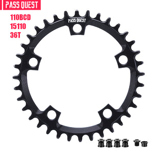 110BCD (5-bolt Hollow) Round Road Bike Narrow Wide Chainring