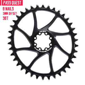 FORCE 8-Peg (3mm offset) Direct Mount Crank Oval XX SL Narrow Wide Chainring