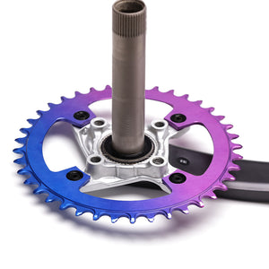 104BCD Round Fade Color  Mountain Bike Road Bike Narrow Wide Chainring
