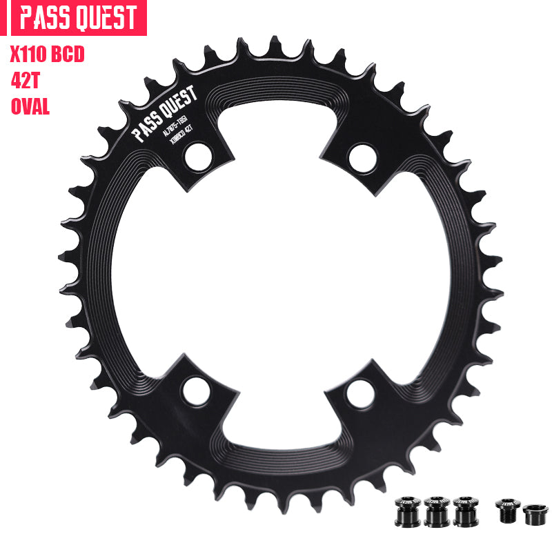 SHIMANO X110 BCD (4-bolt) Oval narrow wide chainring