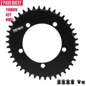 110BCD (5-bolt AERO) Oval Road Bike Fold Bike Narrow Wide Chainring