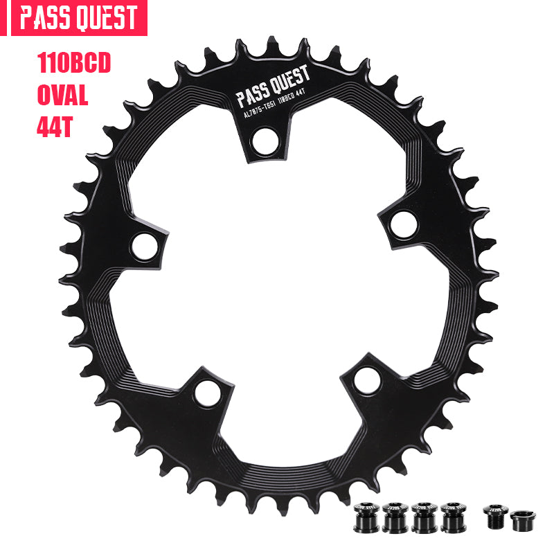 110BCD (5-bolt Oval) Road Bike Narrow Wide Chainring