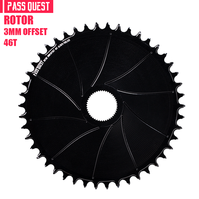 ROTOR (3mm offset ) AERO Round Narrow Wide Chainring AXS 12 Speed